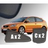 Cortinas solares - Ford Focus MK2 Hatchback 3 Portas (2004-2007)